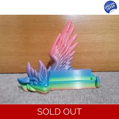 Dragon Business Card Holder Muti Coloured 3D Printed